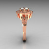 Classic 10K Pink Gold 1.0 Carat CZ Diamond 2011 Trend Engagement Ring R108-10KPGDCZ-4