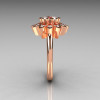 Modern Vintage 18K Rose Gold 1.0 Carat Zirconia Diamond Bridal Ring R113-18KRGDCZ-4