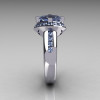 Modern Bridal 14K White Gold 1.6 CTW Half Moon Blue Topaz Channel Bridal Ring R130-14KWGBT-4