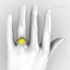 Classic 10K Yellow Gold 1.0 Carat Yellow Topaz Bridal Engagement Ring R400-10KYGYTT-5