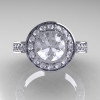 Classic 950 Platinum 1.0 Carat Russian Cubic Zirconia Diamond Wedding Ring Engagement Ring R199-PLATDCZ-4