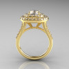 Classic Soleste 14K Yellow Gold 1.0 Ct Russian CZ Diamond Ring R236-14YGDCZ-2