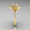 Classic Soleste 14K Yellow Gold 1.0 Ct Russian CZ Diamond Ring R236-14YGDCZ-3