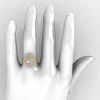 Classic Soleste 14K Yellow Gold 1.0 Ct Russian CZ Diamond Ring R236-14YGDCZ-5