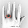 Art Masters Classic 14K Rose Gold 2.0 Ct Alexandrite Diamond Engagement Ring Wedding Ring R298-14KRGDAL-4