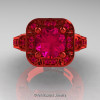 Art Masters Classic 14K Red Gold 2.0 Ct Pigeoin Blood Ruby Engagement Ring Wedding Ring R298-14KREGPBR-3
