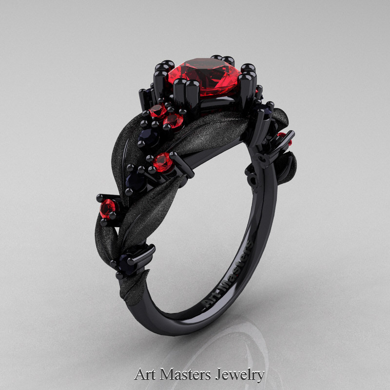 Large Oval Ruby Bridal Ring Set Rose Gold Vintage Halo Diamond Ring | La  More Design | Ruby engagement ring set, Diamond bridal ring sets, Ruby ring  set