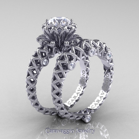Caravaggio-Lace-14K-White-Gold-1-0-Carat-Diamond-Engagement-Ring-Wedding-Band-Bridal-Set-R634S-14KWGD-P
