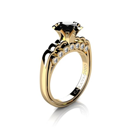 Caravaggio-Classic-14K-Yellow-Gold-1-0-Carat-Black-and-White-Diamond-Engagement-Ring-R637-14KYGDBD-P