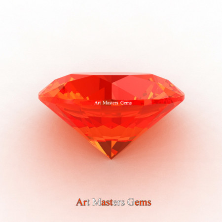 Art Masters Gems Calibrated 0.5 Ct Round Padparadscha Sapphire Created Gemstone RCG0050-POS