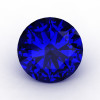 Art Masters Gems Calibrated 1.25 Ct Round Royal Blue Sapphire Created Gemstone RCG0125-RBS