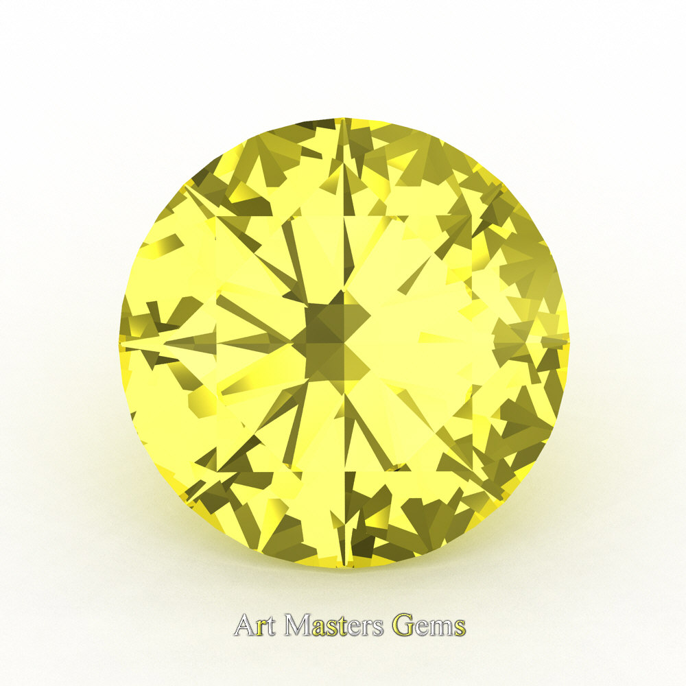 Art Masters Gems Calibrated 1.0 Ct Round Royal Blue Sapphire Created  Gemstone RCG0100-RBS