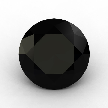 Art Masters Gems Calibrated 4.0 Ct Round Black Sapphire Created Gemstone RCG0400-BLS