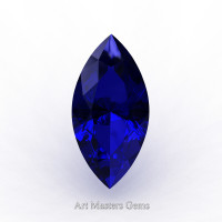 Art Masters Gems Standard 1.5 Ct Marquise Blue Sapphire Created Gemstone MCG0150-BS