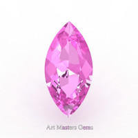 Art Masters Gems Calibrated 2.0 Ct Marquise Light Pink Sapphire Created Gemstone MCG0200-LPS