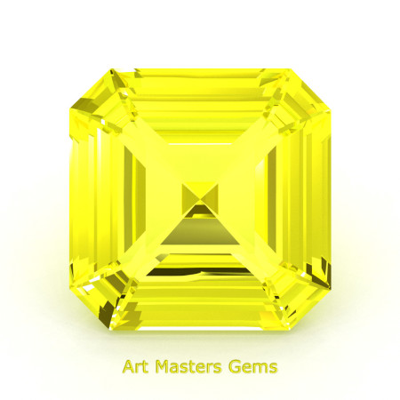 Art-Masters-Gems-Standard-1-0-0-Carat-Asscher-Cut-Yellow-Sapphire-Created-Gemstone-ACG100-YS-T2