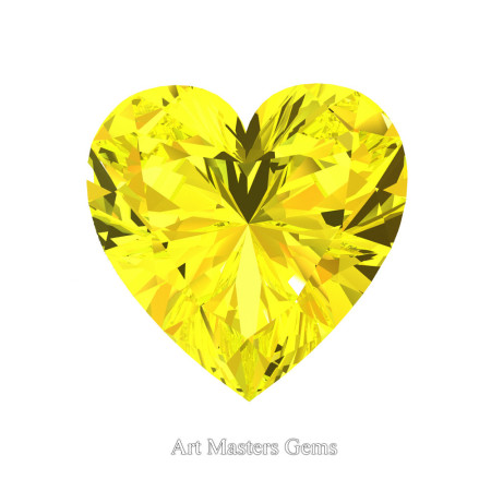 Art-Masters-Gems-Standard-1-0-0-Carat-Heart-Cut-Yellow-Sapphire-Created-Gemstone-HCG100-YS-T