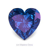 Art Masters Gems Standard 1.25 Ct Heart Alexandrite Created Gemstone HCG125-AL