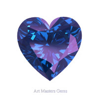 Art Masters Gems Standard 1.5 Ct Heart Alexandrite Created Gemstone HCG150-AL