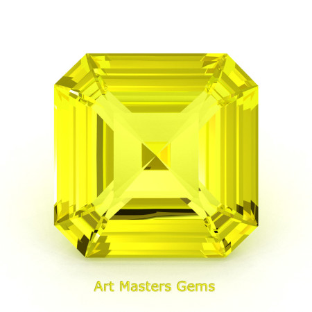 Art-Masters-Gems-Standard-3-0-0-Carat-Asscher-Cut-Yellow-Sapphire-Created-Gemstone-ACG300-YS-T2