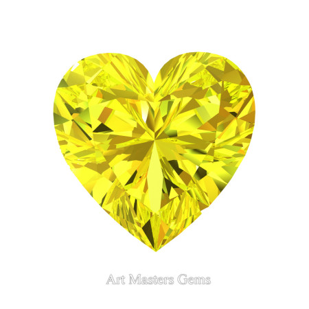 Art-Masters-Gems-Standard-3-0-0-Carat-Heart-Cut-Yellow-Sapphire-Created-Gemstone-HCG300-YS-T