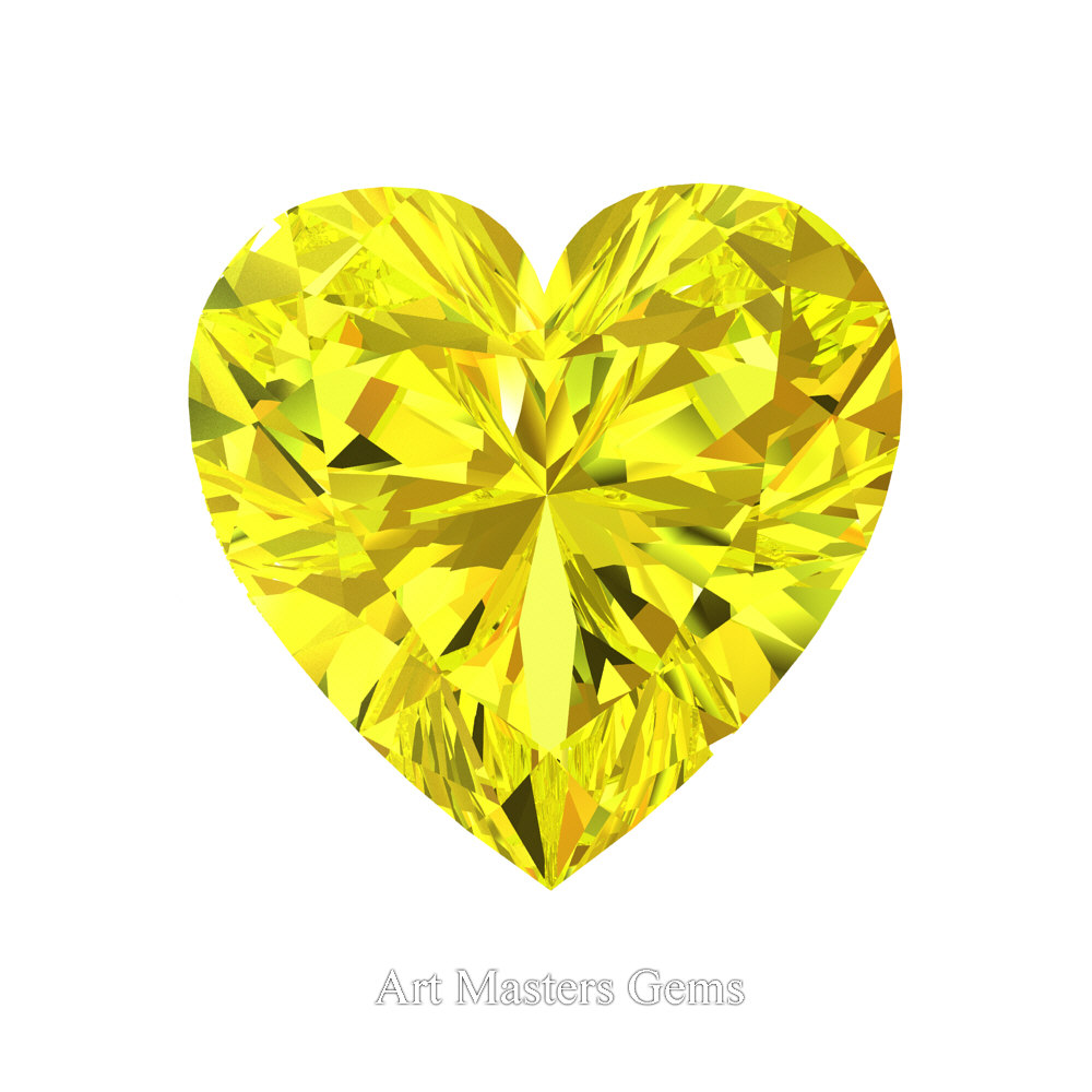 Art Masters Gems Standard 2.0 Ct Heart Light Pink Sapphire Created