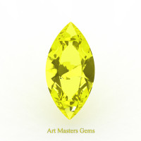 Art Masters Gems Standard 3.0 Ct Marquise Yellow Sapphire Created Gemstone MCG300-YS