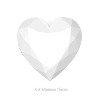 Art Masters Gems Standard 5.0 Ct Heart White Agate Natural Gemstone HNG500-WA