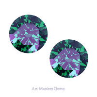 Art Masters Gems Set of Two Standard 1.5 Ct Russian Alexandrite Gemstones RHG150S-RAL