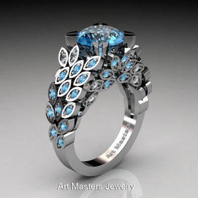 Art-Masters-Renoir-14K-White-Gold-3-Ct-Blue-Topaz-Diamond-Floral-Engagement-Ring-Wedding-Ring-R299-14KWGDBTT-P-402×402