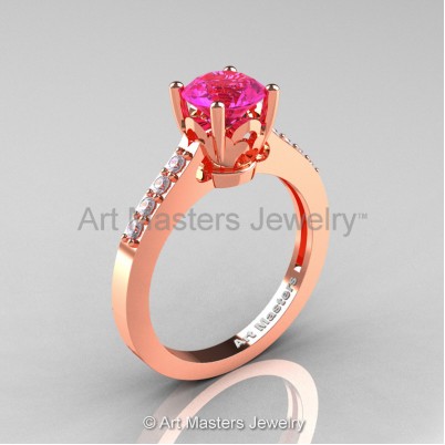 Classic-14K-Rose-Gold-1-Carat-Pink-Sapphire-Diamond-Solitaire-Wedding-Ring-R101-14KRGDPS-P-402×402