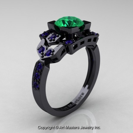 Classic_14K_Black_Gold_1_0_Ct_Emerald_Blue_Sapphire_Engagement_Ring_Wedding_Ring_R510_14KBGBSEM_P_jpg-100418-500×500