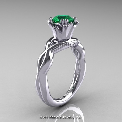 Faegheh-Modern-Classic-14K-White-Gold-1-0-Ct-Emerald-Solitaire-Engagement-Ring-R290-14KWGEM-P-402×402