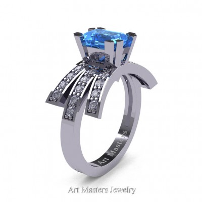 Modern-Victorian-14K-White-Gold-1-Ct-Emerald-Cut-Blue-Topaz-Diamond-Engagement-Ring-R344-14KWGDBT-P-402×402