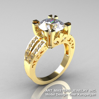 Modern-Vintage-Yellow-Gold-3-0-Carat-CZ-Diamond-Solitaire-Ring-R102-YGDCZ-P-402×402