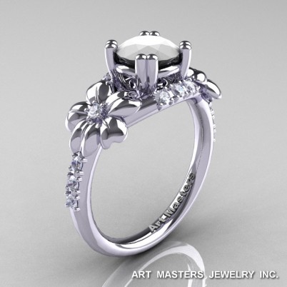 Nature-Inspired-14K-White-Gold-1-0-Ct-White-Agate-Diamond-Leaf-Vine-Engagement-Ring-R245-WGDWA-P-402×402