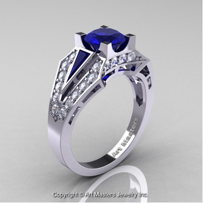 Royal-Edwardian-14K-White-Gold-1-0-Ct-Blue-Sapphire-Diamond-Engagement-Ring-R285-14KWGDBS-P-402×402