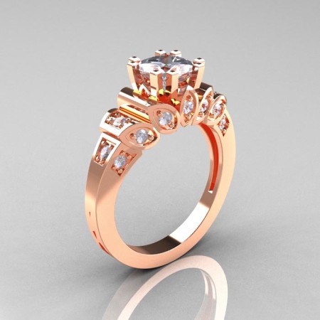 Classic-French-Rose-Gold-1-CT-Princess-Cubic-Zirconia-Diamond-Engagement-Ring-R216P-RGDCZ-P-700×700