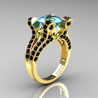 French-Vintage-Yellow-Gold-3-0-Carat-Blue-Topaz-Black-Diamond-Weddinng-Ring-Engagement-Ring-R228-YGBDBT-P-402×402